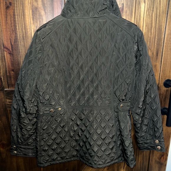 Michael Kors - Jacket. Army Green w/ Gold Accents. Size: Medium. - Picture 2 of 3